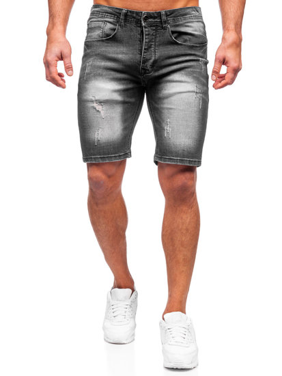 Herr Jeansshorts Svart Bolf MP0044N