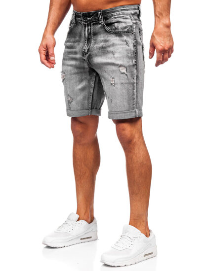 Herr Jeansshorts Svart Bolf NG60392