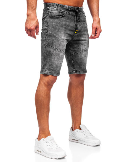 Herr Jeansshorts Svart Bolf TF174