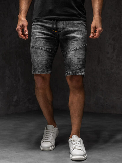 Herr Jeansshorts Svart Bolf TF174A1