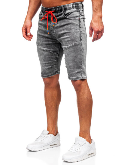 Herr Jeansshorts Svart Bolf TF175