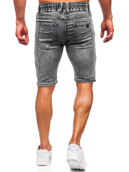 Herr Jeansshorts Svart Bolf TF175