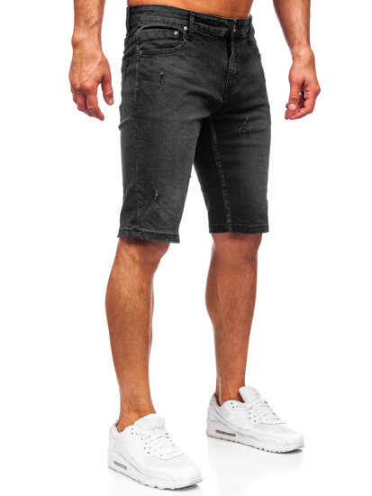 Herr Jeansshorts Svart Bolf TF194