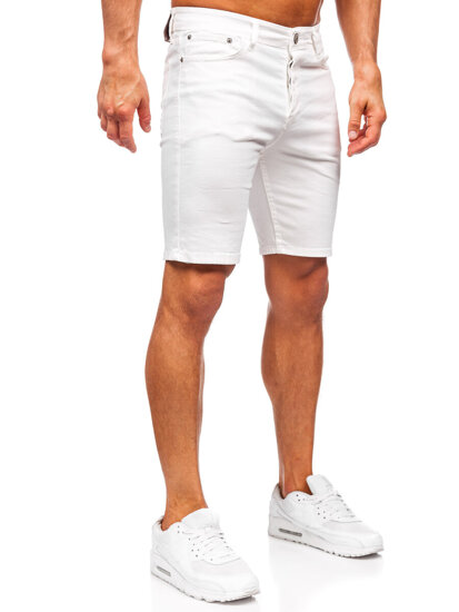 Herr Jeansshorts Vit Bolf 0354