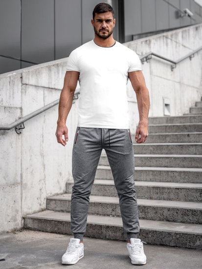 Herr Jogger Sweatpants Antrazitgrå Bolf JX5007A