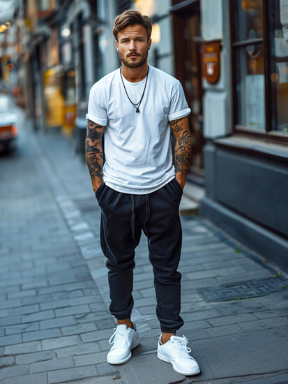 Herr Jogger-sweatpants Svart Bolf XW01-A2