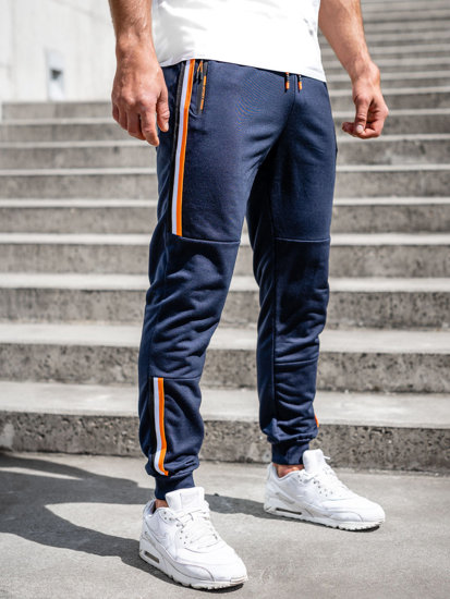 Herr Joggers Marinblå Bolf K10336A