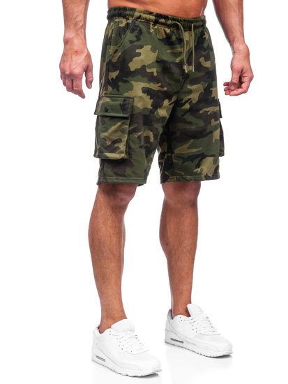 Herr Militära Cargo Shorts Kaki Bolf 8K282