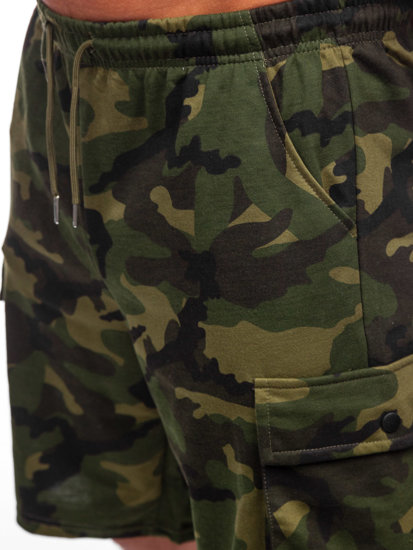 Herr Militära Cargo Shorts Kaki Bolf 8K282