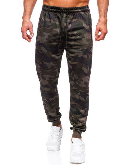 Herr Militära Joggers Mörkgrön Bolf JX6185