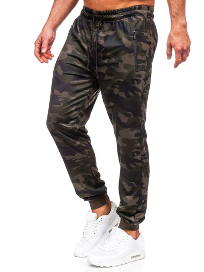 Herr Militära Joggers Mörkgrön Bolf JX6185