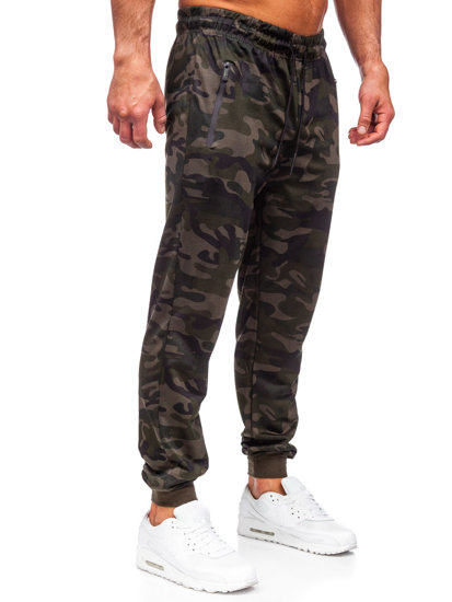 Herr Militära Joggers Mörkgrön Bolf JX6185