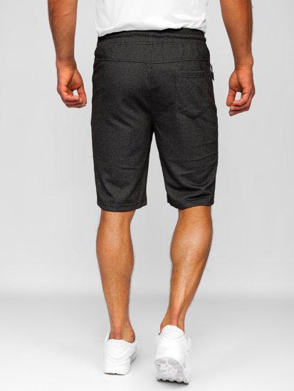 Herr Mjukisshorts Svart-Vit Bolf Q3877