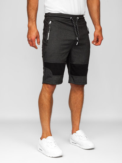 Herr Mjukisshorts Svart-Vit Bolf Q3877