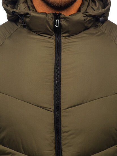 Herr Quiltad Vinterjacka Khaki Bolf 31M5036