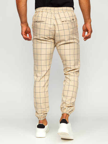 Herr Rutig Joggers Beige Bolf 0064