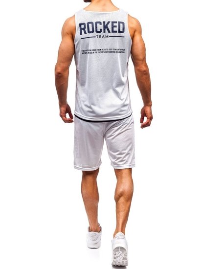 Herr Set T-shirt + Shorts Bolf Vit 100780