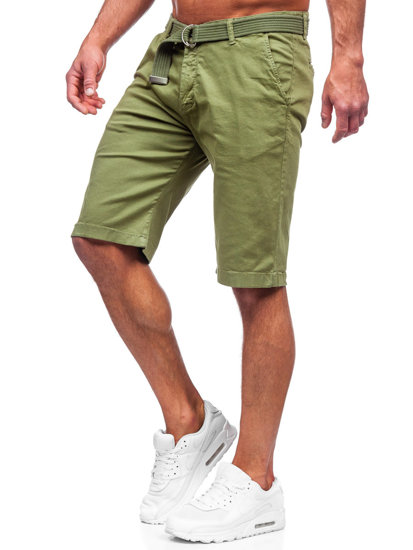 Herr Shorts med bälte Grön Bolf 0010