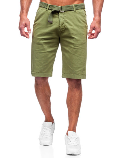 Herr Shorts med bälte Grön Bolf 0010