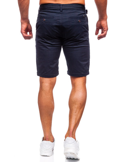 Herr Shorts med bälte Marinblå Bolf XX160085