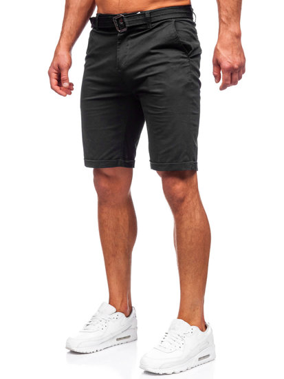 Herr Shorts med bälte Svart Bolf XX160085