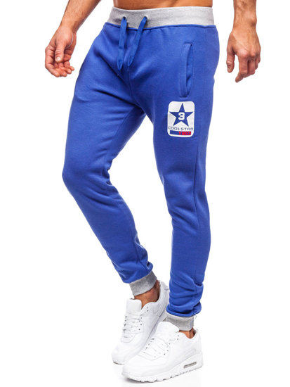 Herr Sweatpants Blå Bolf K10001