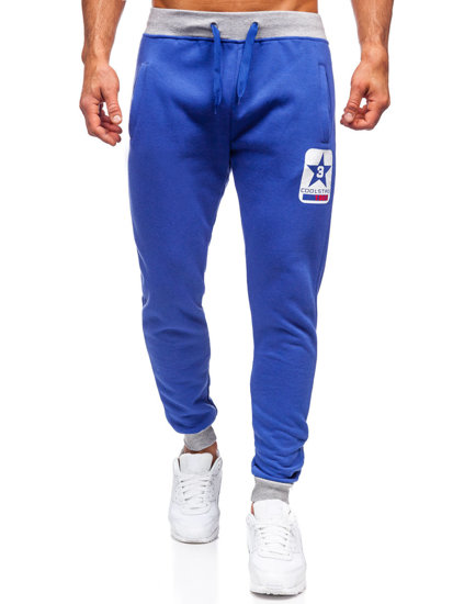 Herr Sweatpants Blå Bolf K10001