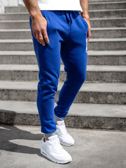 Herr Sweatpants Blå Bolf K10001