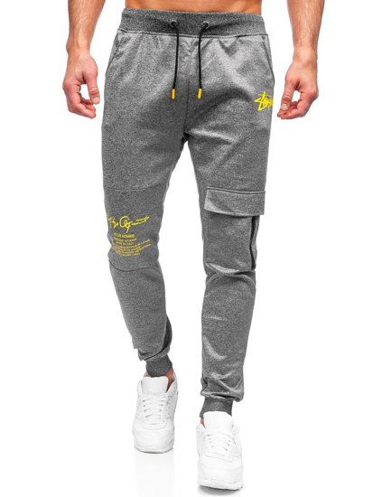 Herr Sweatpants Grafitgrå Bolf K10286