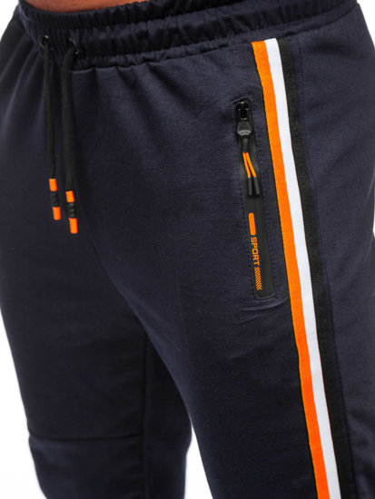 Herr Sweatpants Marinblå Bolf K10336