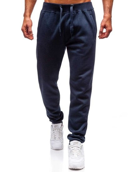 Herr Sweatpants Marinblå Bolf XW01