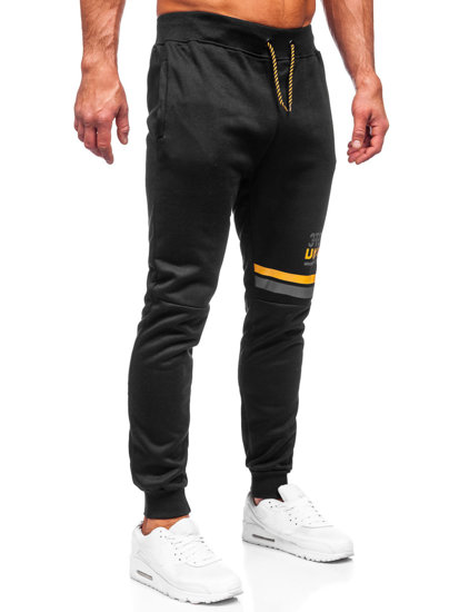 Herr Sweatpants Svart Bolf AM108