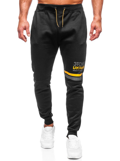 Herr Sweatpants Svart Bolf AM108