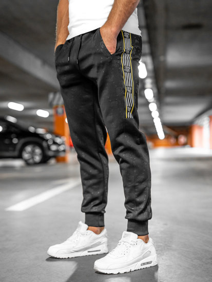 Herr Sweatpants Svart Bolf HM386