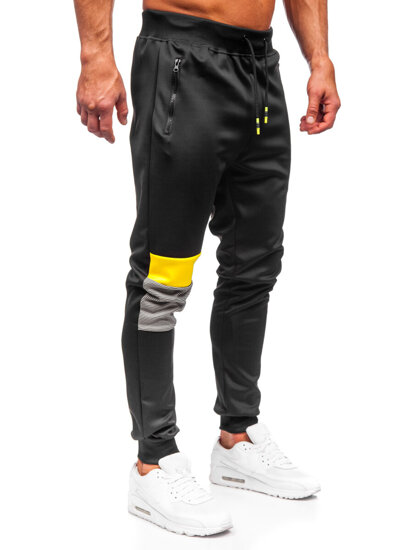 Herr Sweatpants Svart Bolf K10122