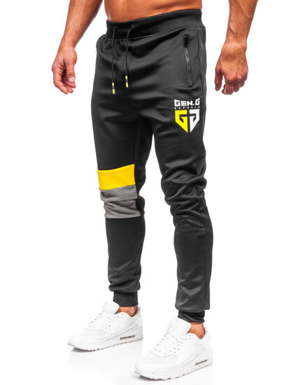 Herr Sweatpants Svart Bolf K10122