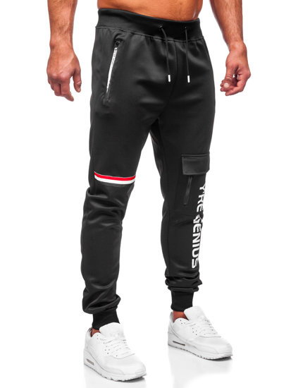 Herr Sweatpants Svart Bolf K10277