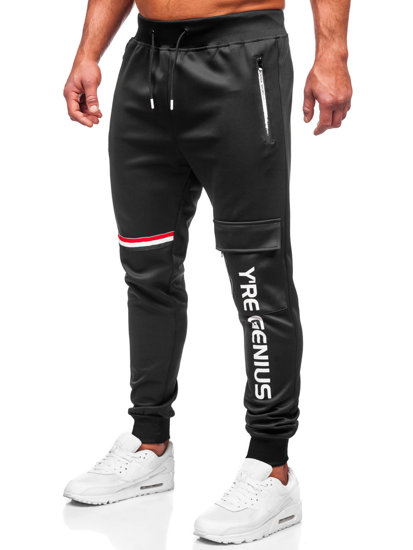 Herr Sweatpants Svart Bolf K10277