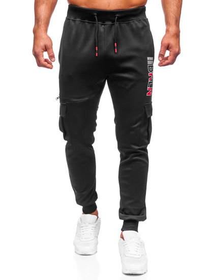 Herr Sweatpants Svart Bolf K10287