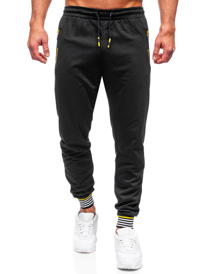 Herr Sweatpants Svart Bolf K10332