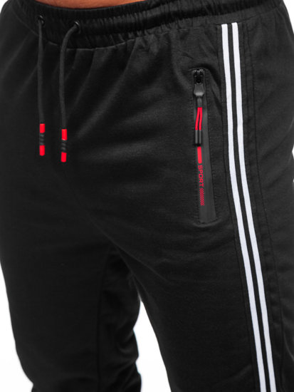 Herr Sweatpants Svart Bolf K10338