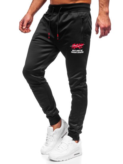 Herr Sweatpants Svart-Röd Bolf K50005