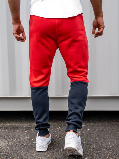 Herr Sweatpants med tryck Röd Bolf AM85A