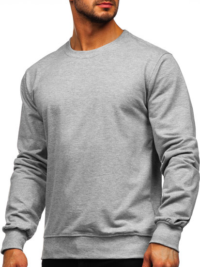 Herr Sweatshirt Grå Bolf B10001