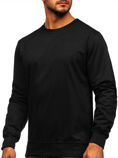 Herr Sweatshirt Svart Bolf B10001