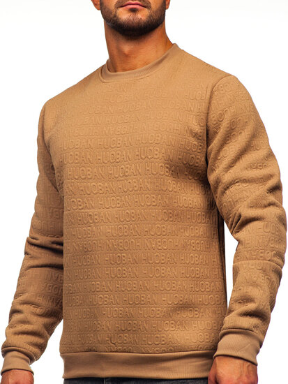 Herr Sweatshirt med tryck Beige Bolf LJ0599