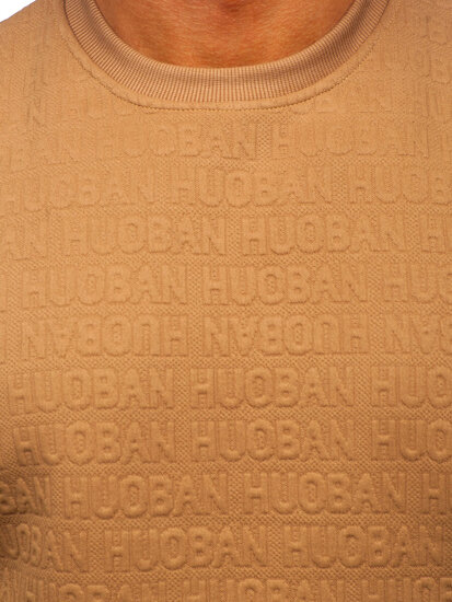 Herr Sweatshirt med tryck Beige Bolf LJ0599