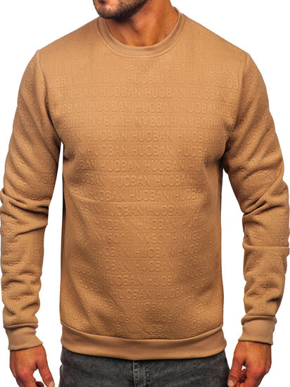 Herr Sweatshirt med tryck Beige Bolf LJ0599