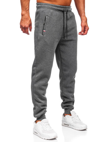 Herr Tjock Jogger-sweatpants Antracitgrå Bolf JX6217