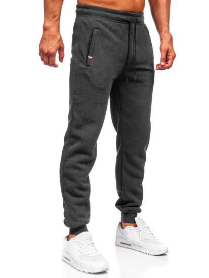 Herr Tjock Jogger-sweatpants Grafitgrå Bolf JX6217